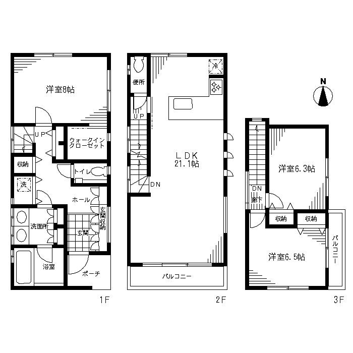 松原戸建 間取り図
