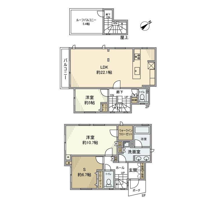 中町戸建 間取り図