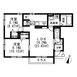 メイズ碑文谷 間取り図