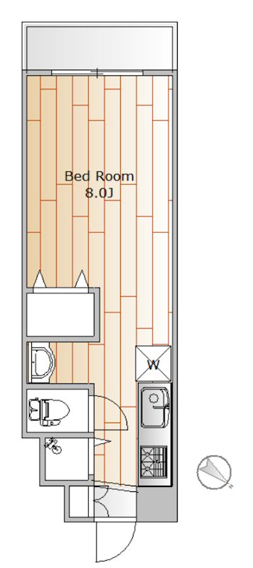 バーム千駄ヶ谷 間取り図