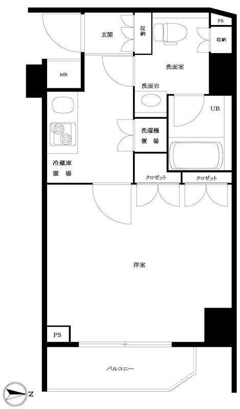 ルーブル泉岳寺前 間取り図