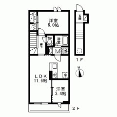 ロイジェント梅丘 間取り図