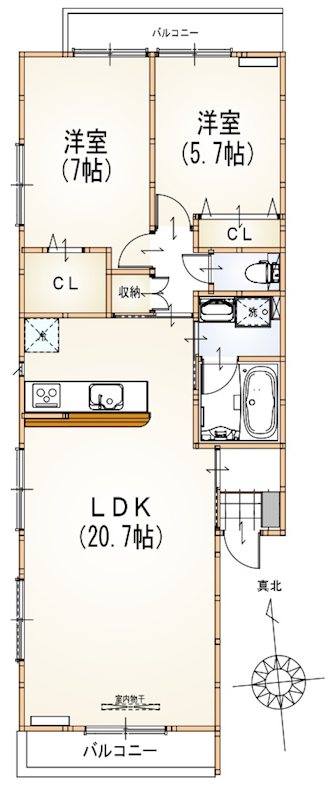アルマコート 301号室 間取り