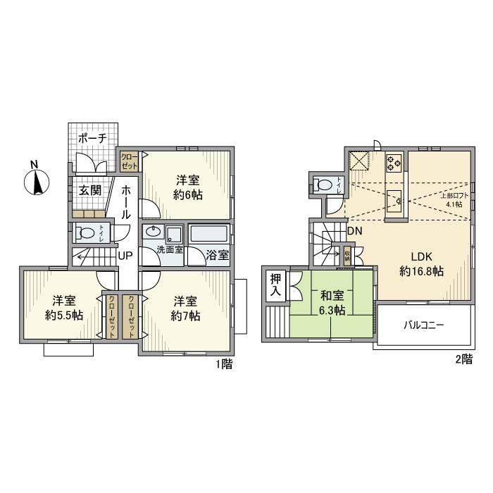 井草戸建 間取り