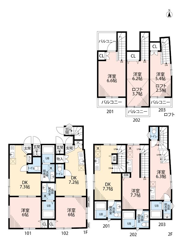 ライブリー三軒茶屋 間取り図