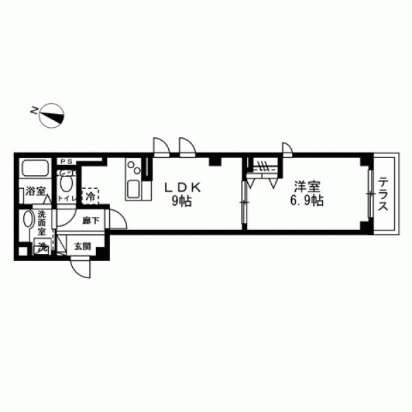 Skye Thira 302号室 間取り