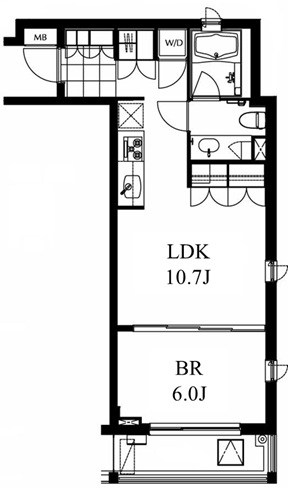 南麻布ウエスト 306号室 間取り