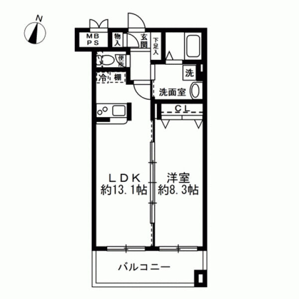 セントラルコート 間取り図