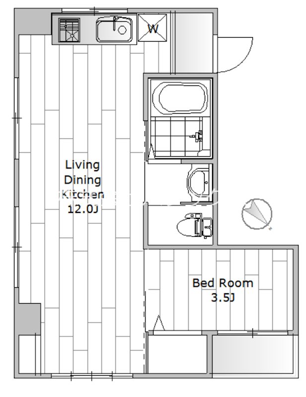 山田ビル 202号室 間取り
