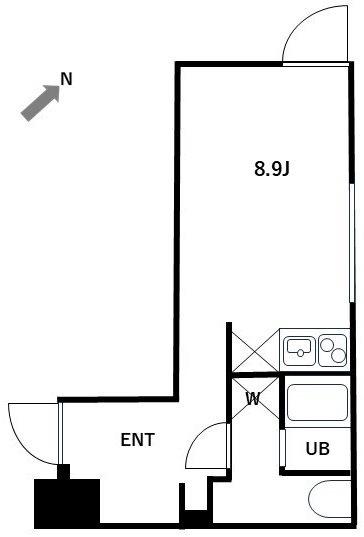 MUVA天王洲アイル 404号室 間取り