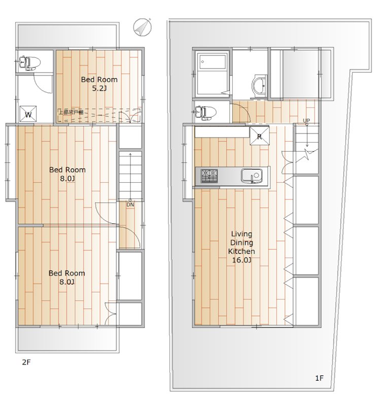 弦巻3丁目戸建 間取り