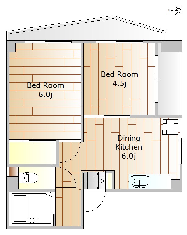 ライラックマツモト 301号室 間取り