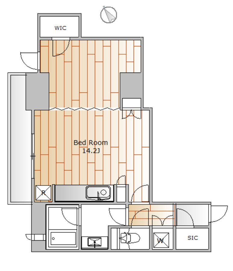 サンウッド桜新町 202号室 間取り