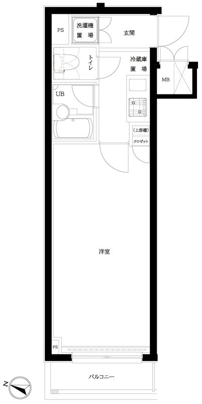 ルーブル渋谷初台 105号室 間取り
