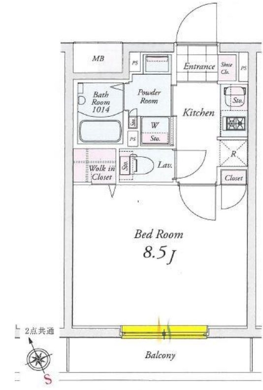 ルネサンスコート三軒茶屋WEST 402号室 間取り