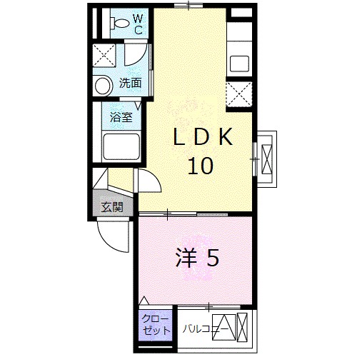 プリマヴェリーナ 402号室 間取り