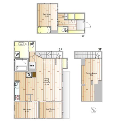SOBE中目黒 間取り図