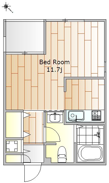 スフィア自由が丘 201号室 間取り