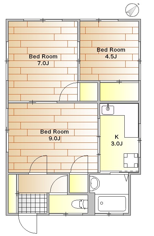 島崎荘 間取り図