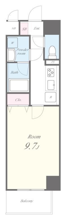YDSビル 401号室 間取り