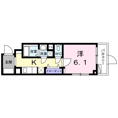 ヴィチーノ　アル　ポンテ品川 102号室 間取り