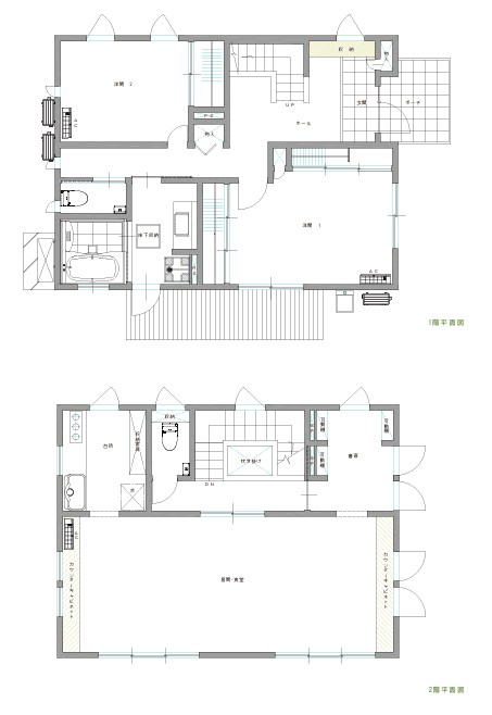 等々力一丁目戸建 間取り図