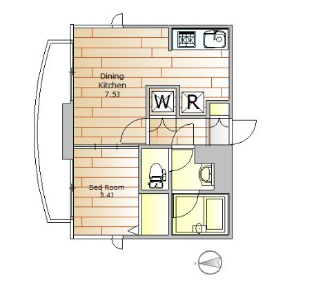 エクレール第2祐天寺 303号室 間取り