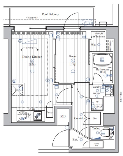 PREMIUM CUBE 西荻窪#mo 601号室 間取り