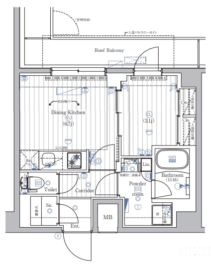 PREMIUM CUBE 西荻窪#mo 603号室 間取り