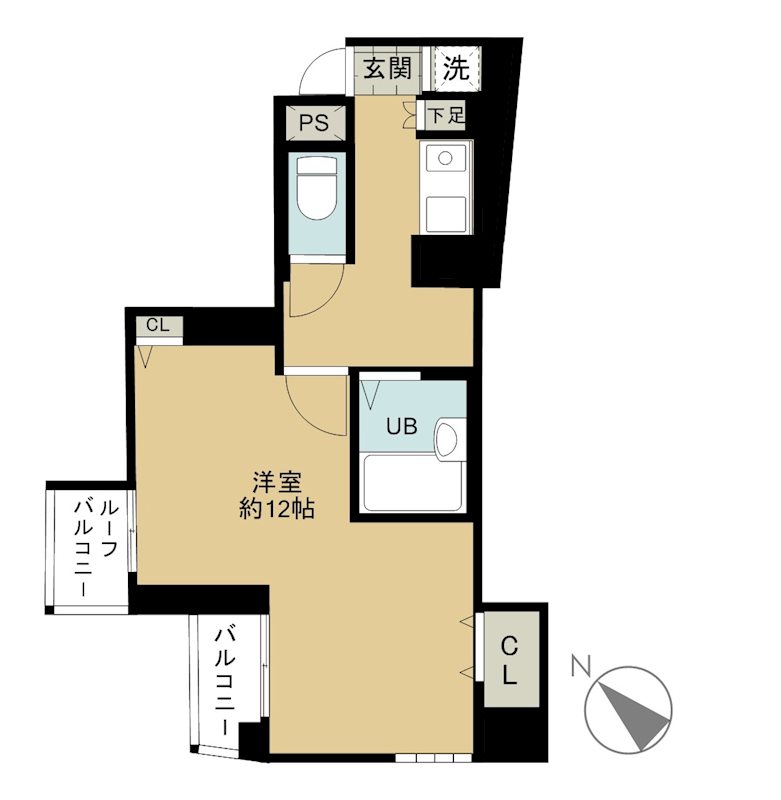スカイコート目白台 704号室 間取り