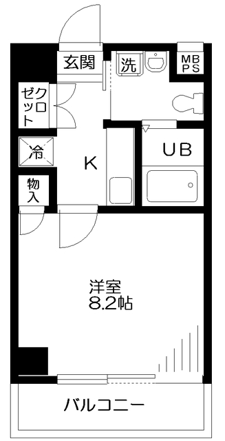 サニーハイマート下北沢 407号室 間取り