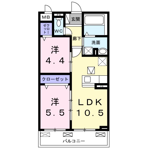 メゾンアイティーサンシャイン 間取り図