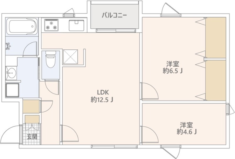 GranDuo世田谷XIII 404号室 間取り