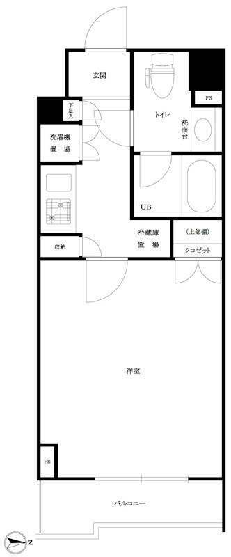 ルーブル桜新町 202号室 間取り