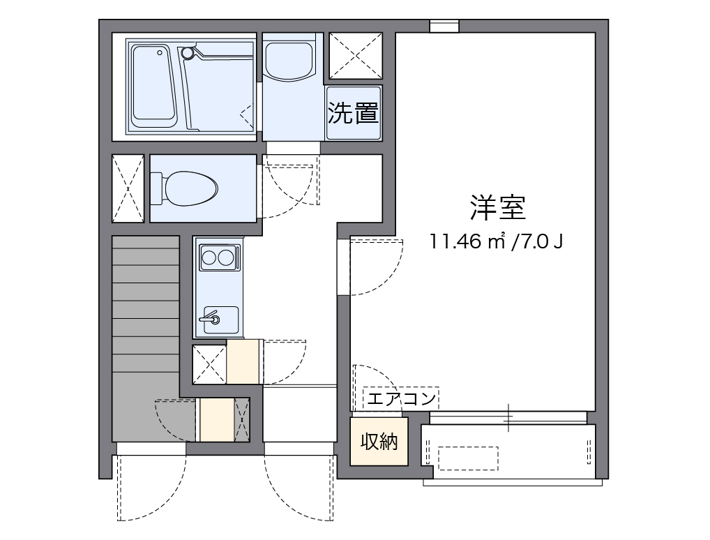 レオネクストフラッツ　ケイ 間取り図