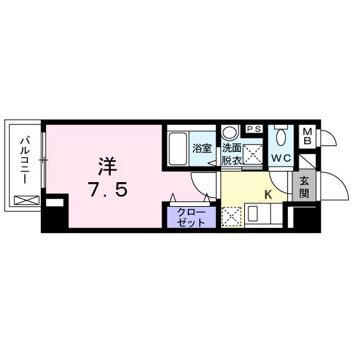 カミーノ　ＫＳ 501号室 間取り