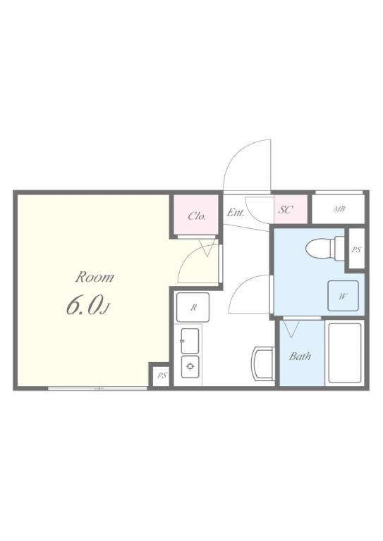 FLレジデンス神宮御苑 302号室 間取り