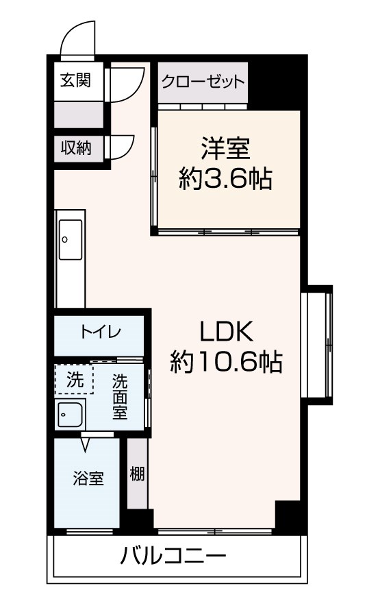 シャングリラ 203号室 間取り