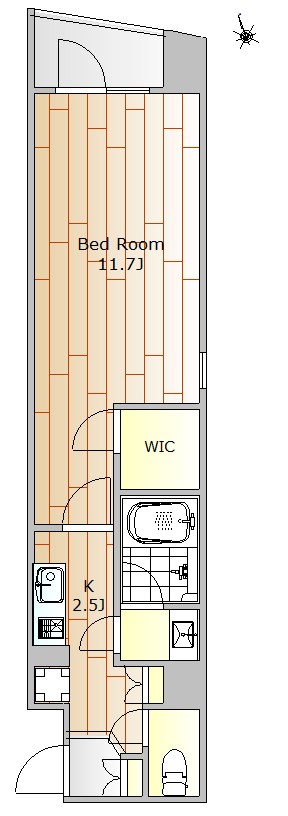 アンジェラ神宮前 601号室 間取り