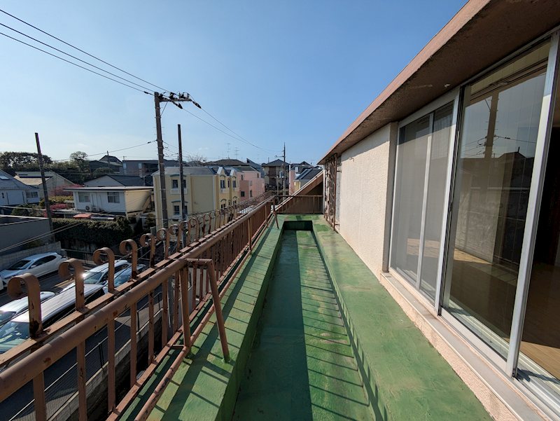 自由が丘ロイヤルハイツ ベランダ