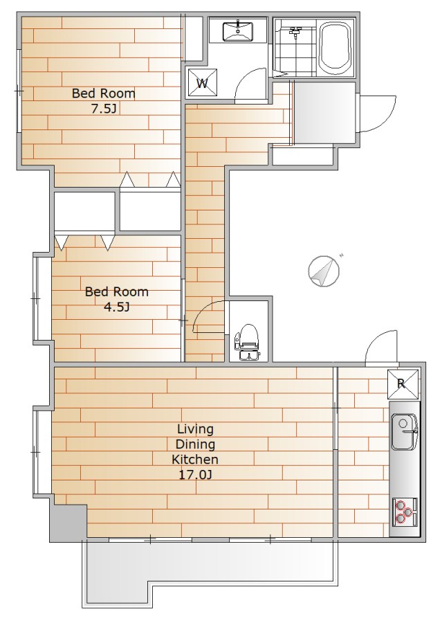 シノン原町 間取り図