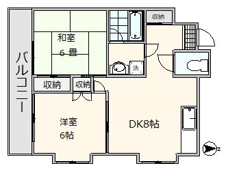 ファミール富士見ヶ丘 301号室 間取り