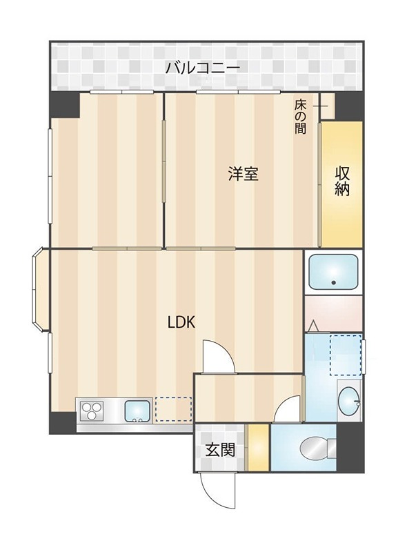 コスモ杉並 502号室 間取り