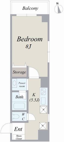 芝132金杉アパートメント 604号室 間取り