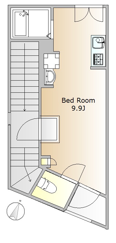 ホークパレス中目黒 2Ｆ号室 間取り