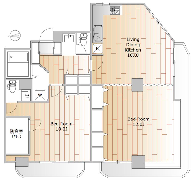 パインヒルガーデン 401号室 間取り