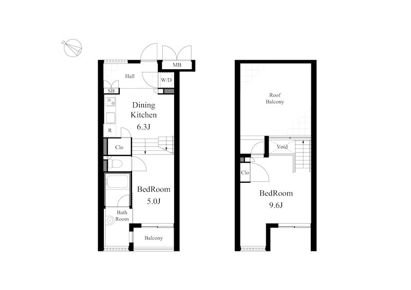 ライトハウス 303号室 間取り