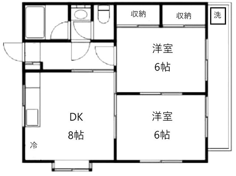 ハイツ・フォーレスト 101号室 間取り