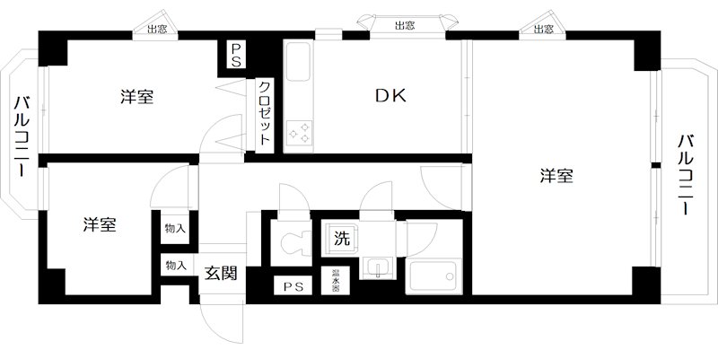 プラザ麻布 904号室 間取り