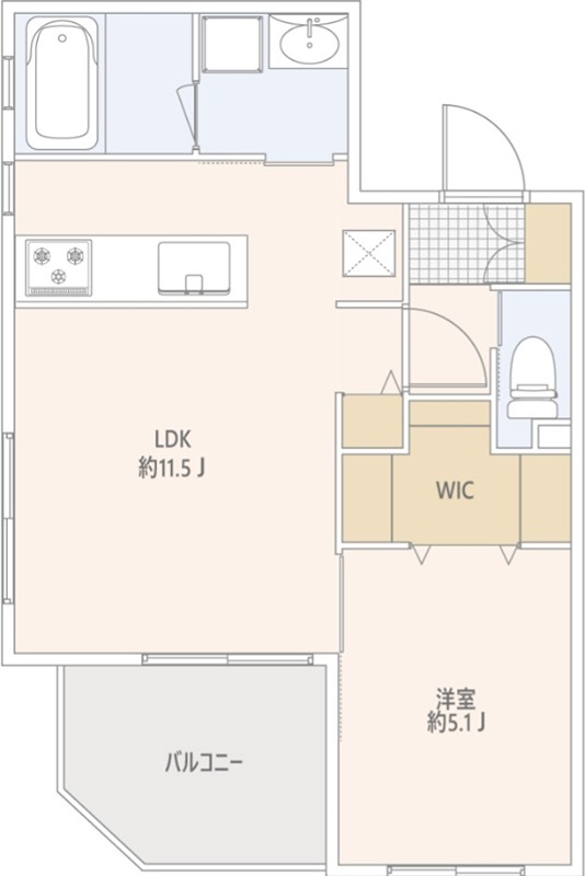 GranDuo下北沢VIII 403号室 間取り